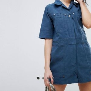 ASOS denim utility romper